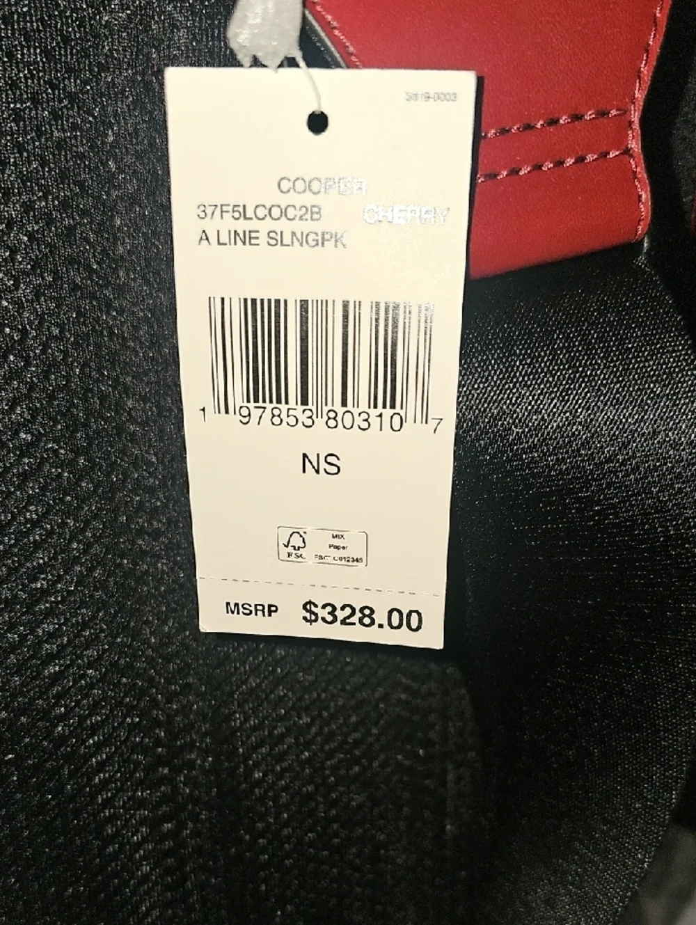 Michael Kors Men’s Red MK Signature Belt Bag - Picture 6 of 16